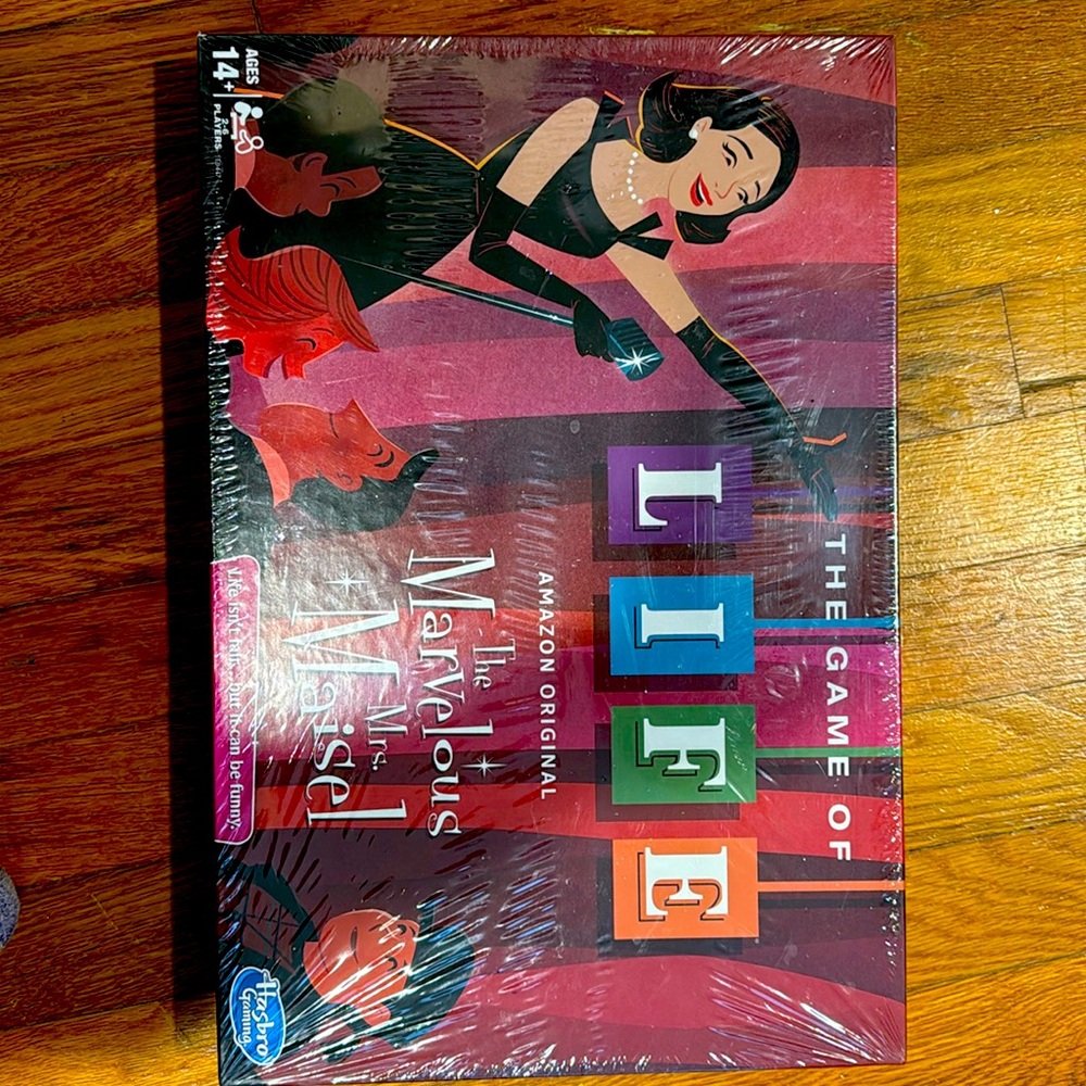 The Marvelous Mrs. Maisel The Game Of Life Board Game NEW and sealed!